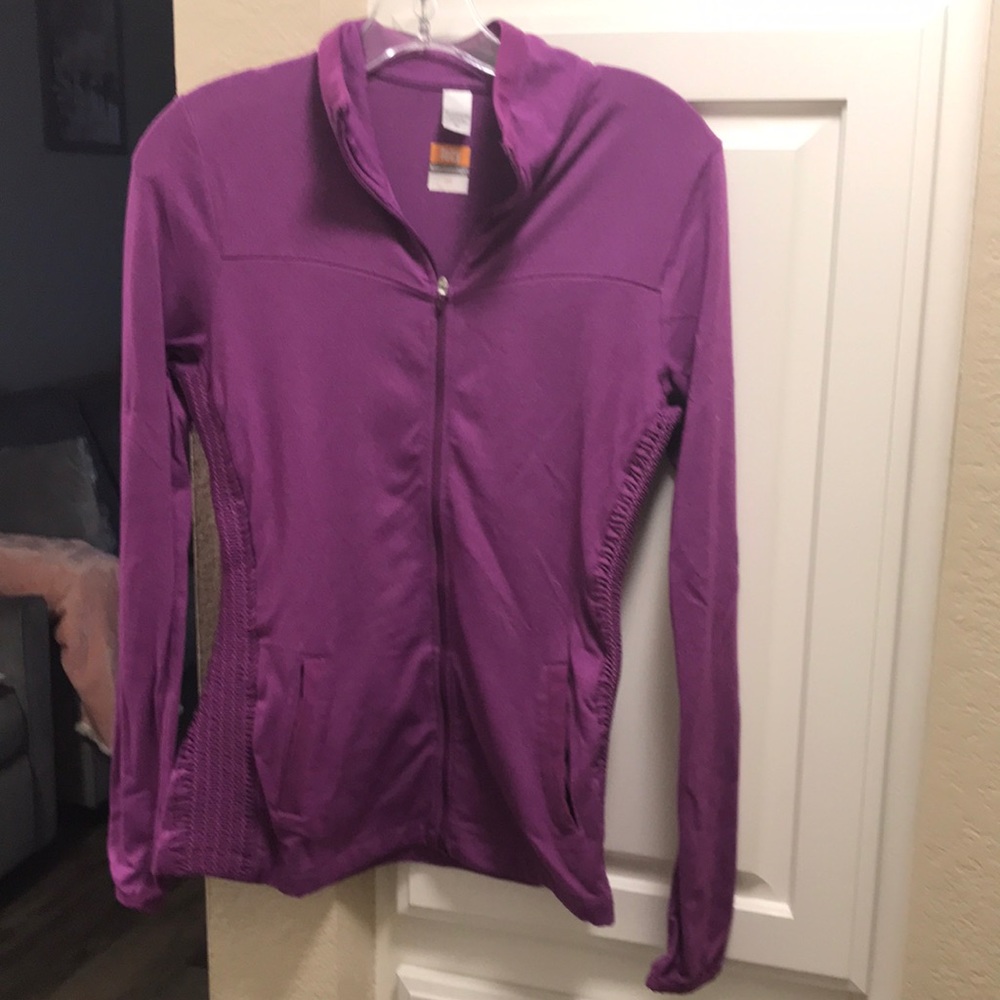 Purple Lucy zip up with side detail